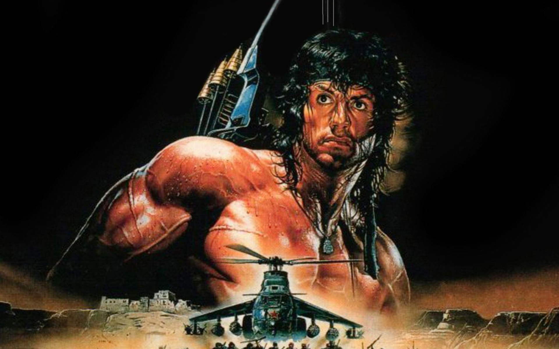 Screenshot №1 pro téma Rambo III 1920x1200
