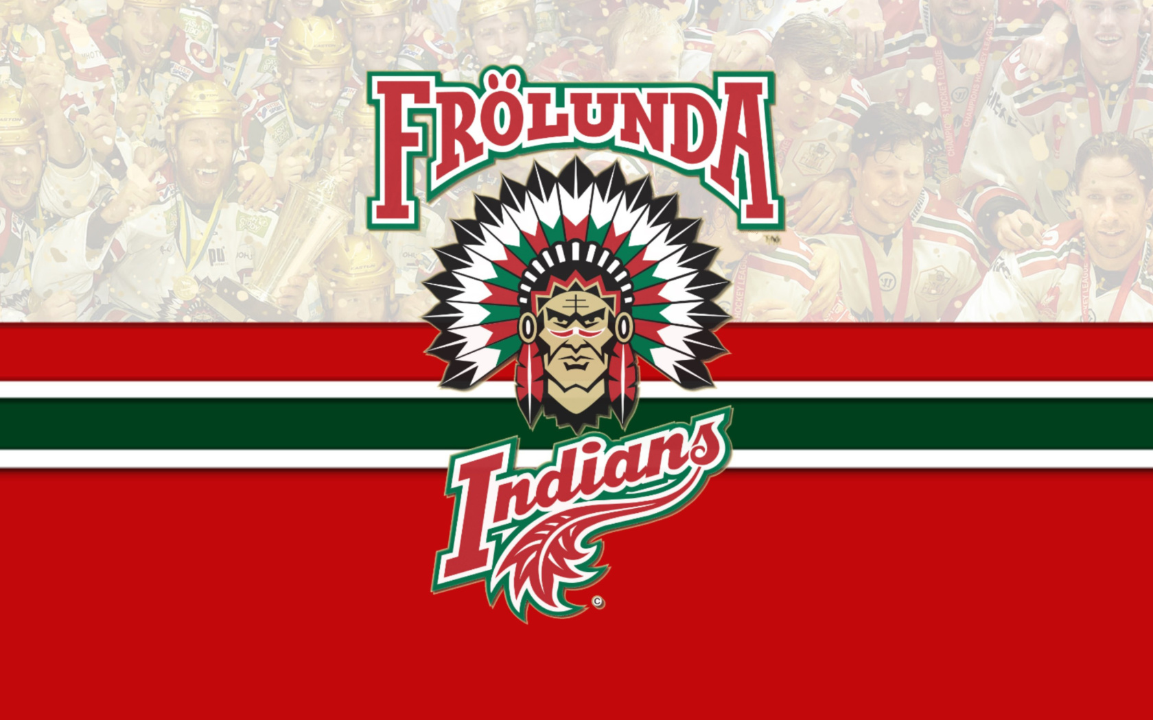Обои Frolunda Indians Team HC 1680x1050
