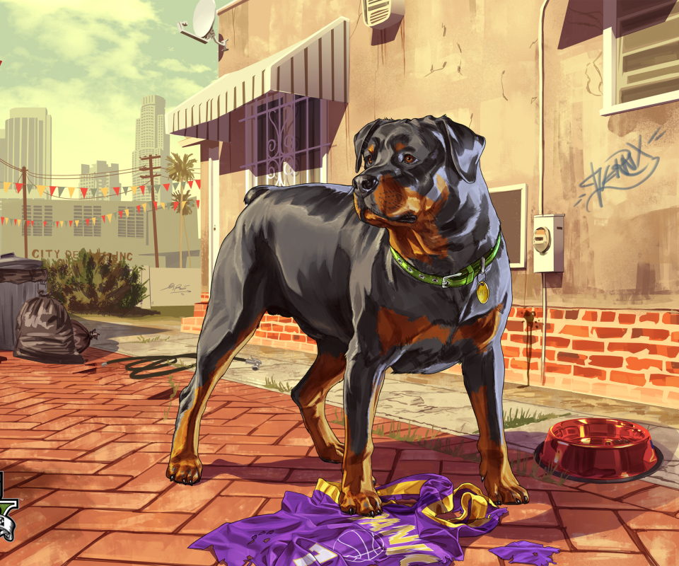 Screenshot №1 pro téma Grand Theft Auto V Dog 960x800