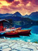 Fondo de pantalla Beautiful Lake Sunset 132x176