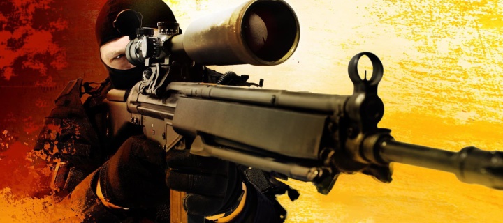 Das Counter Strike Swat Counter Terrorism Group Wallpaper 720x320