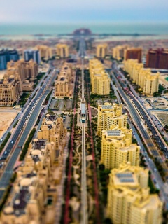 Dubai Tilt Shift wallpaper 240x320