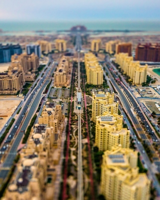 Dubai Tilt Shift sfondi gratuiti per 640x1136
