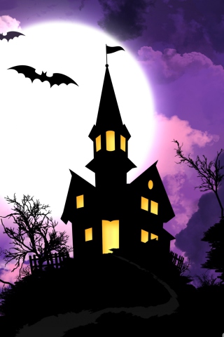 Das Spooky Halloween Wallpaper 320x480