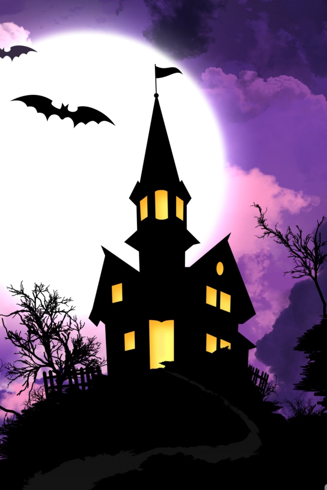 Fondo de pantalla Spooky Halloween 640x960