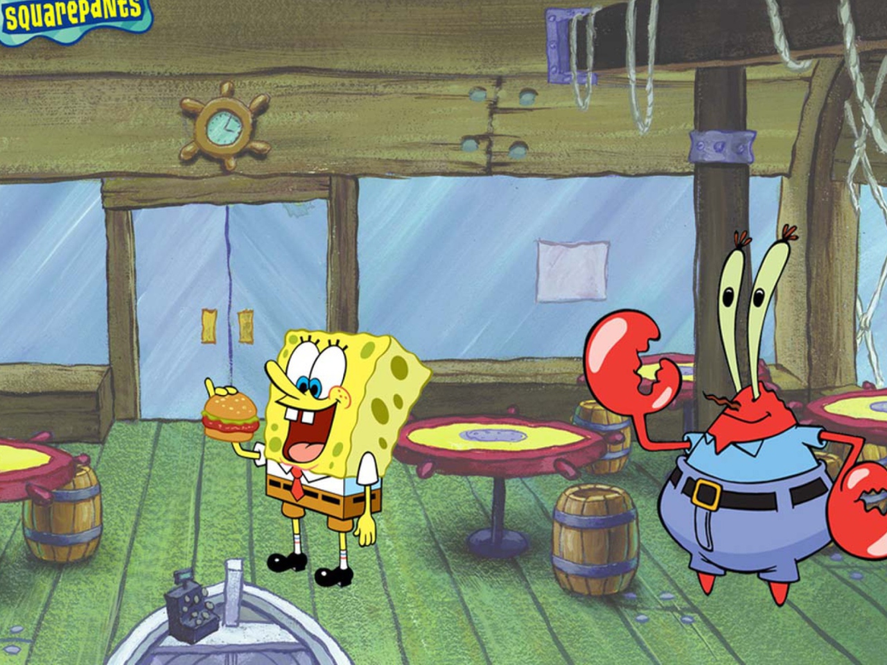 Das Spongebob And Crab Wallpaper 1280x960