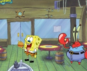 Screenshot №1 pro téma Spongebob And Crab 176x144