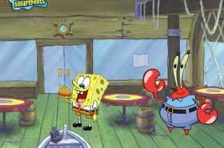 Spongebob And Crab - Obrázkek zdarma pro Android 320x480
