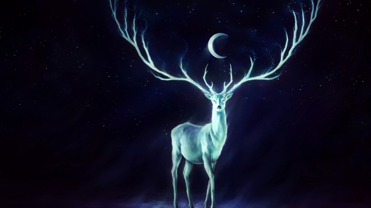 Screenshot №1 pro téma Magic Deer Painting 1280x720