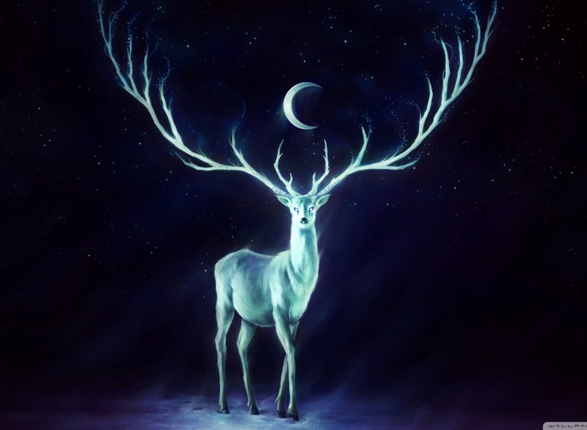 Screenshot №1 pro téma Magic Deer Painting 1920x1408