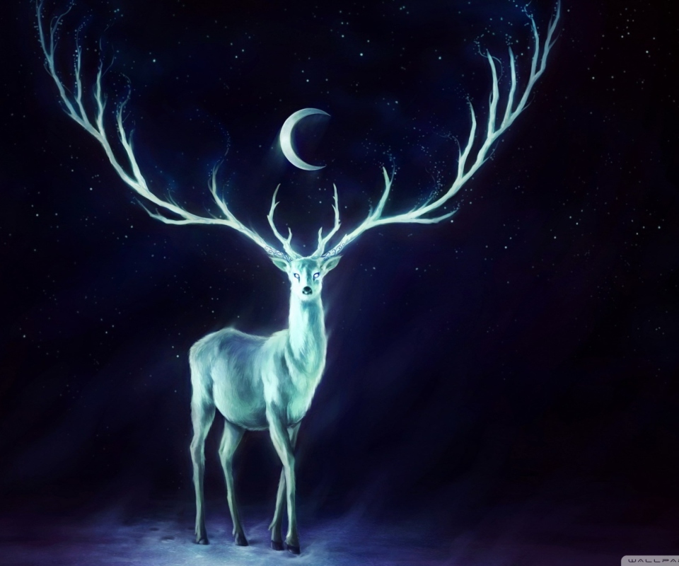 Sfondi Magic Deer Painting 960x800