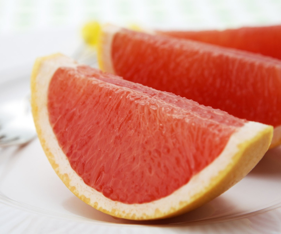 Das Grapefruit Slices Wallpaper 960x800