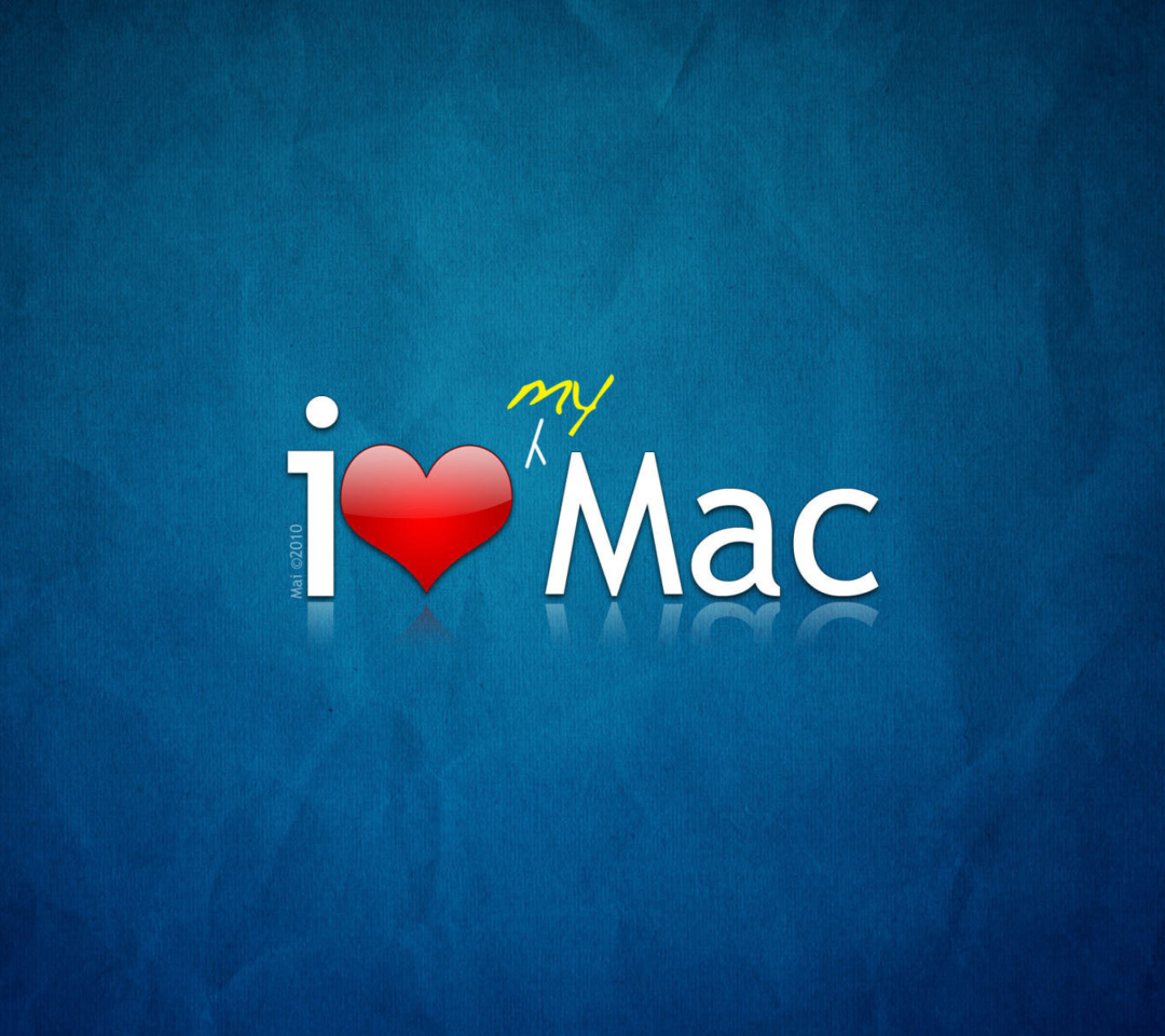 Fondo de pantalla I love Mac 1080x960