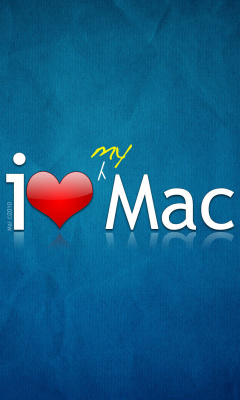 Fondo de pantalla I love Mac 240x400
