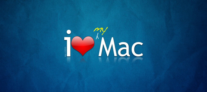 Обои I love Mac 720x320