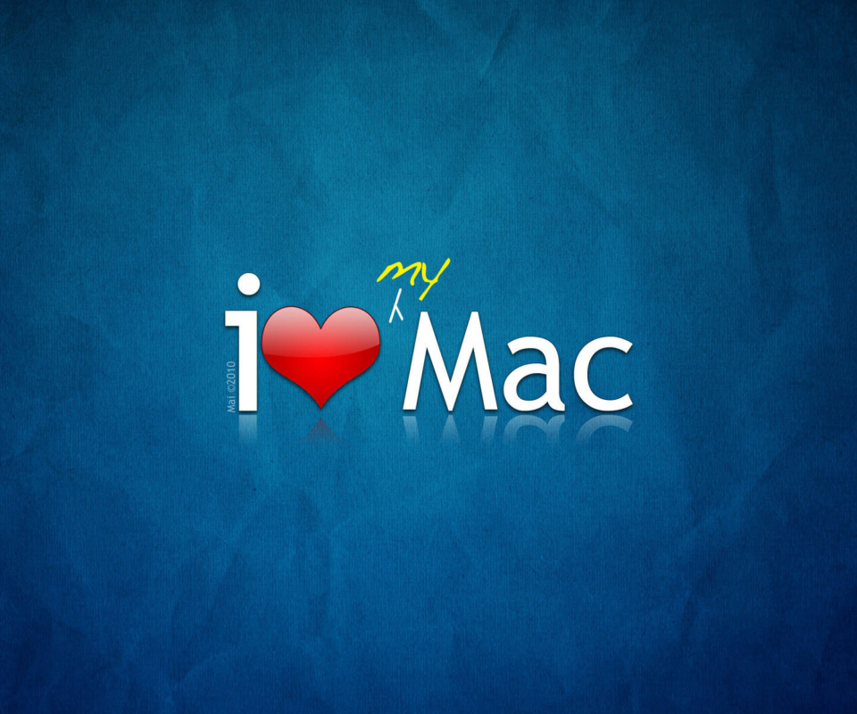 Fondo de pantalla I love Mac 960x800