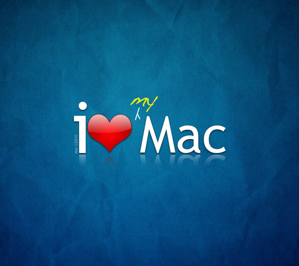 Fondo de pantalla I love Mac 960x854