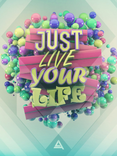 Screenshot №1 pro téma Live Your Life 240x320