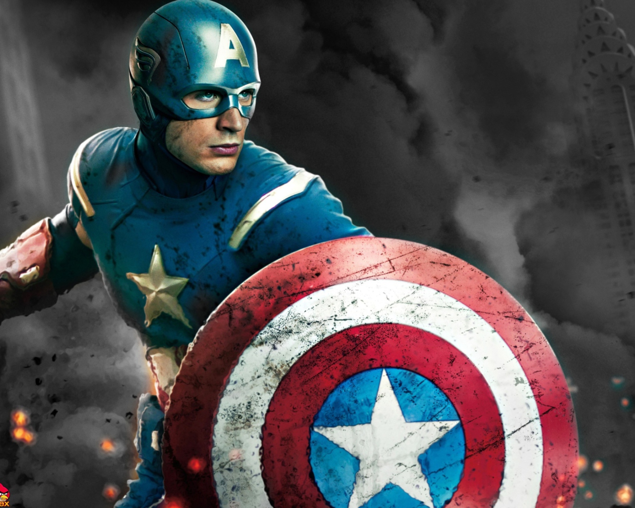 Screenshot №1 pro téma Captain America - The Avengers 2012 1280x1024