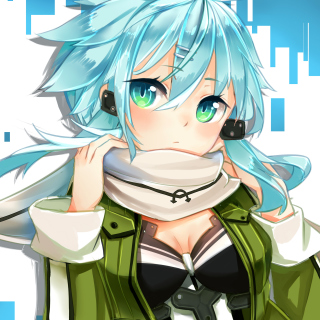 Sinon Anime Girl, Sword Art - Obrázkek zdarma pro 208x208