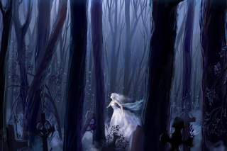 White Princess In Dark Forest - Obrázkek zdarma pro 1280x800