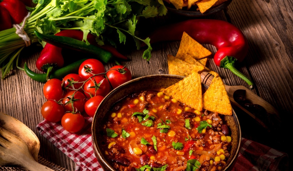 Chilli Mexican Carne wallpaper 1024x600