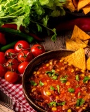 Das Chilli Mexican Carne Wallpaper 128x160