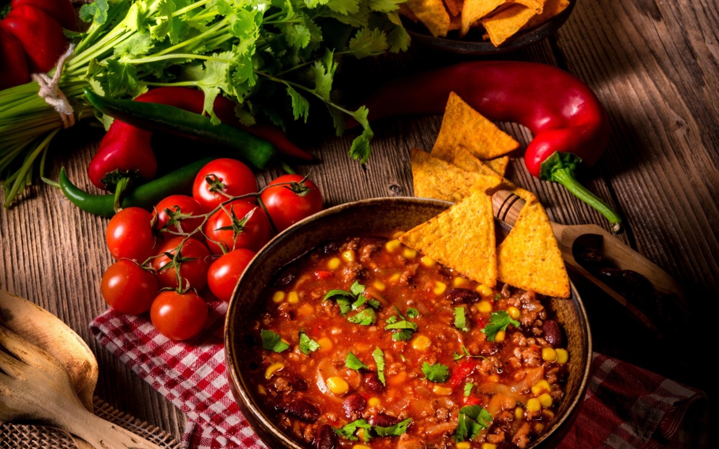 Обои Chilli Mexican Carne 1440x900