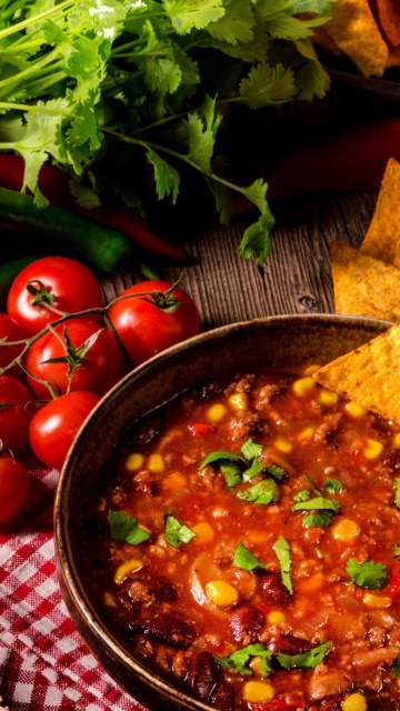 Das Chilli Mexican Carne Wallpaper 360x640