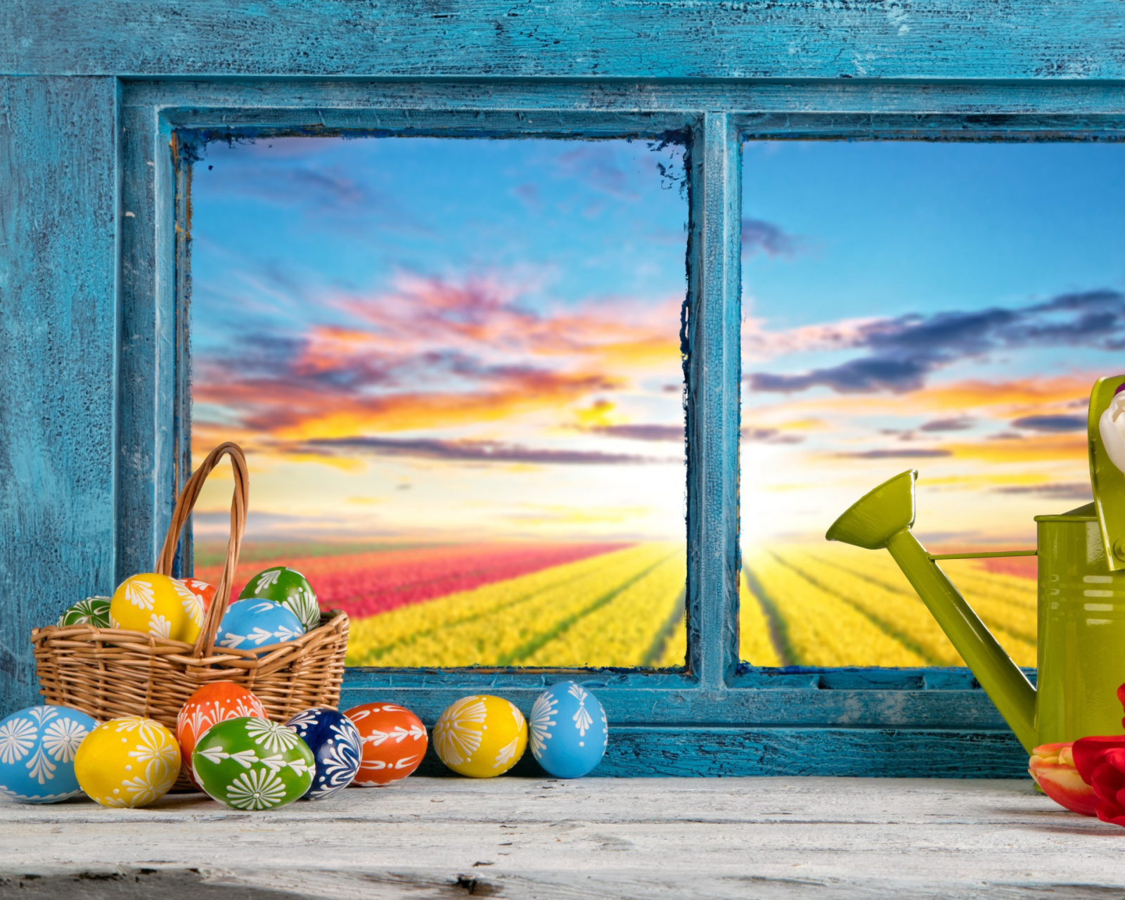 Easter still life wallpaper 1600x1280