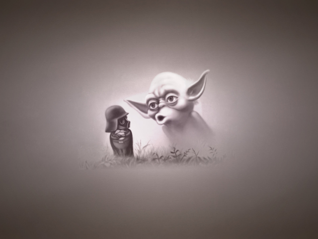 Screenshot №1 pro téma Darth Vader In The Fog 640x480