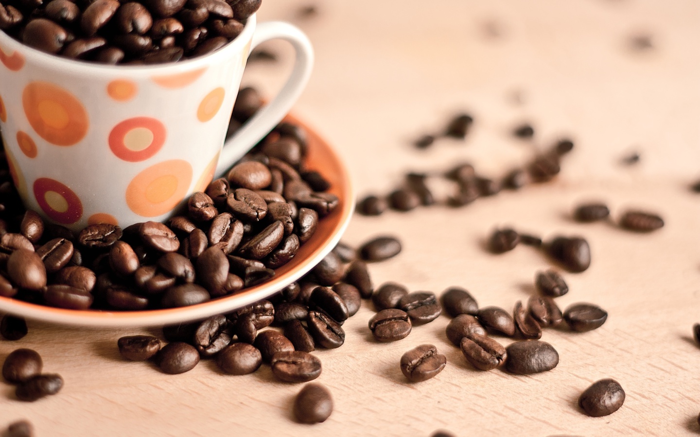 Screenshot №1 pro téma Coffee beans 1440x900