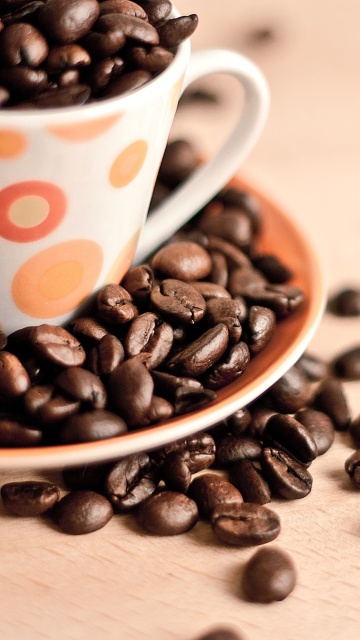 Fondo de pantalla Coffee beans 360x640