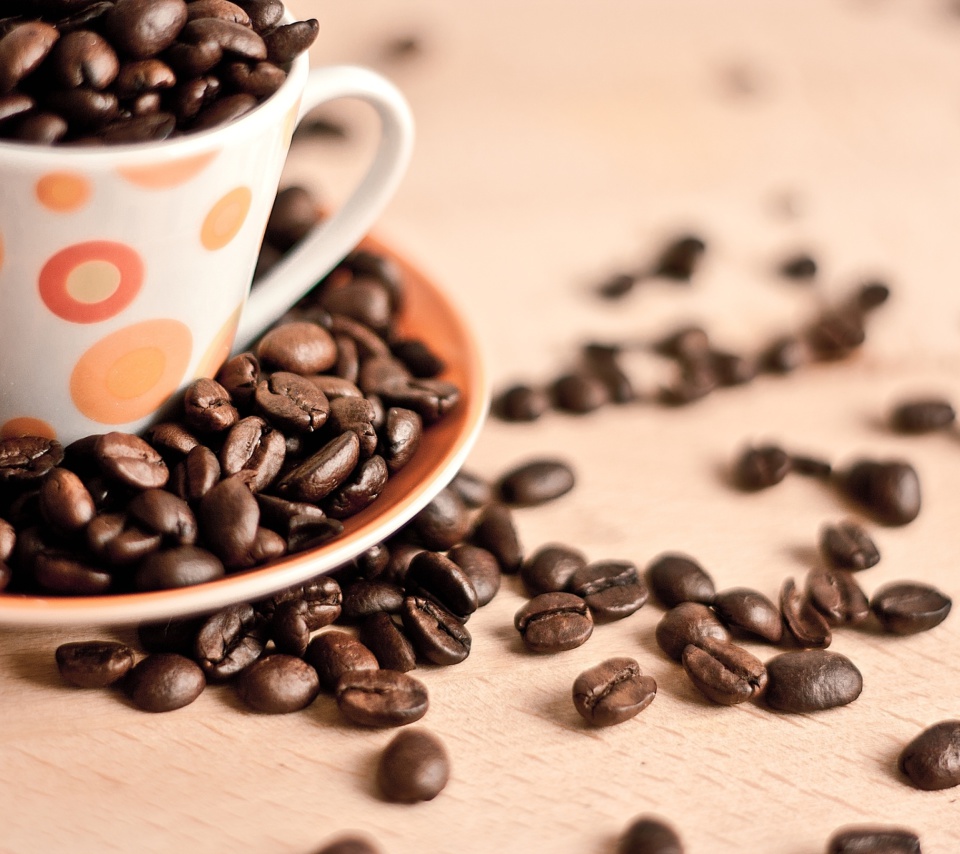 Coffee beans wallpaper 960x854