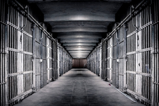 Kostenloses Inside in Alcatraz Prison Wallpaper für HTC One X
