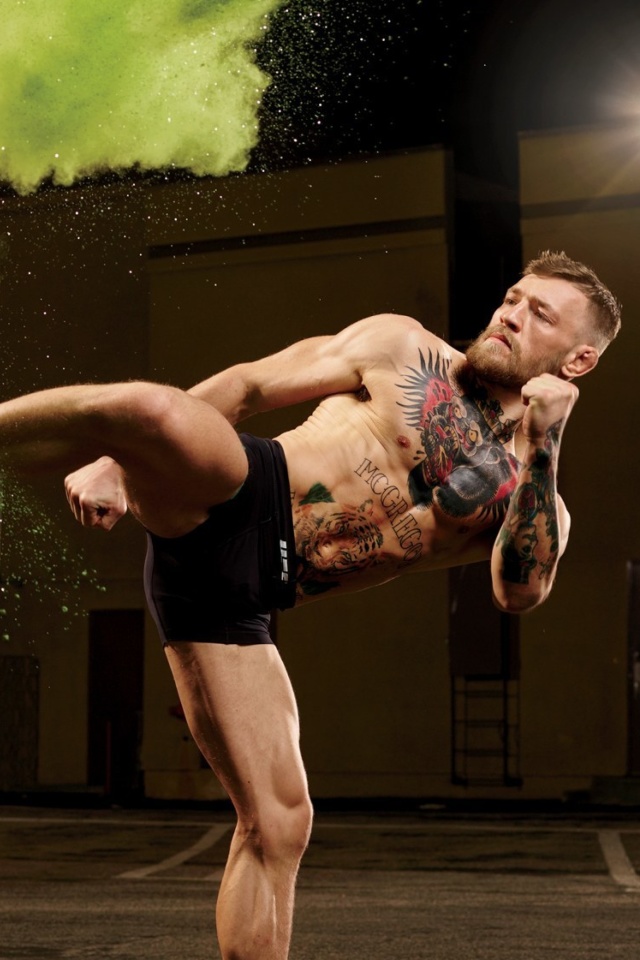 Fondo de pantalla Conor McGregor MMA King 640x960