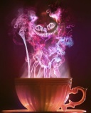 Screenshot №1 pro téma Cheshire Cat Mystical Smoke 128x160