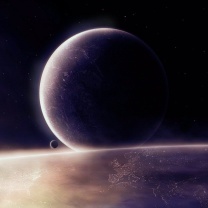 Moon in space screenshot #1 208x208
