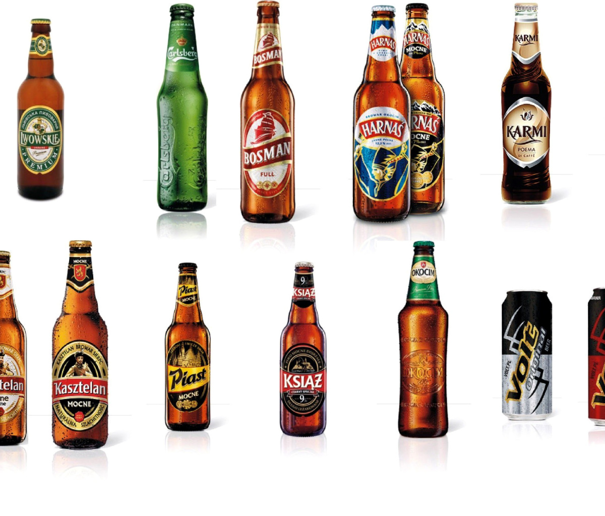 Sfondi Beer Brands, Bosman, Ksiaz, Harnas, Kasztelan 1200x1024