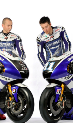 Jorge Lorenzo And Ben Spies wallpaper 240x400