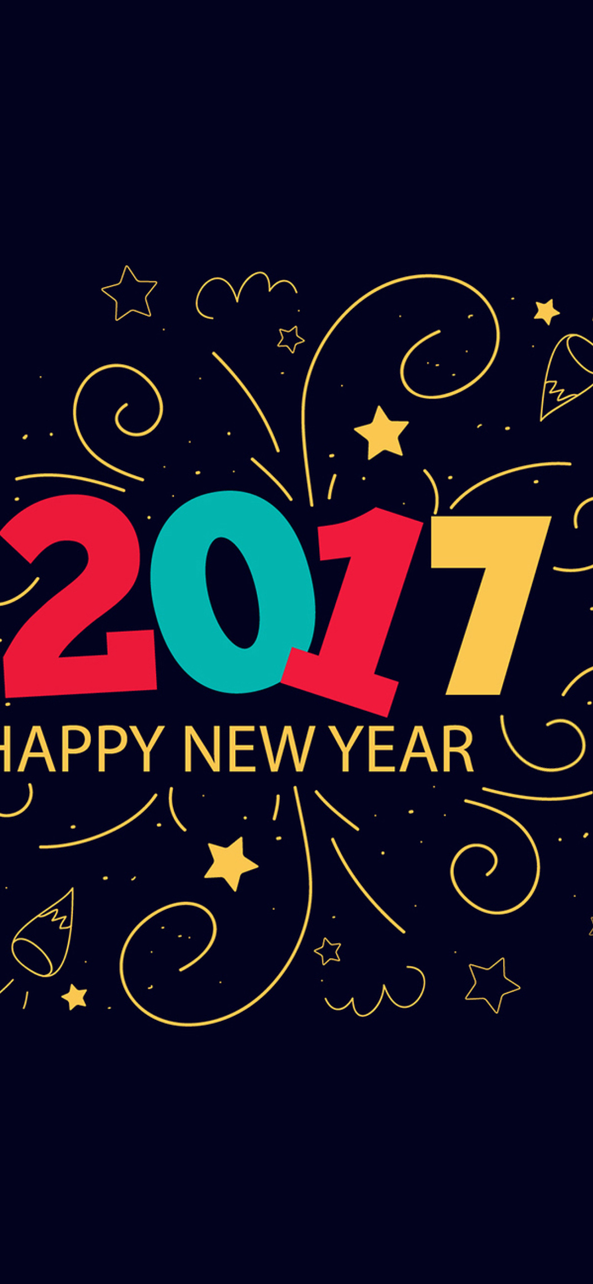 Sfondi New Year 2017 1170x2532
