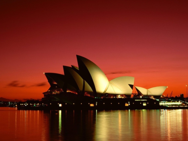 Das Sydney Opera House - Australia Wallpaper 640x480