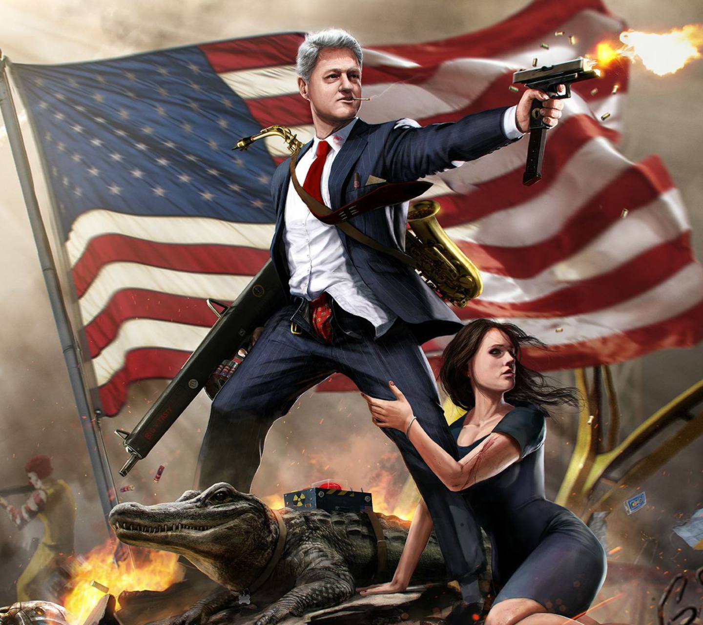 Screenshot №1 pro téma United States Bill Clinton 1440x1280