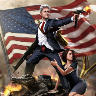 United States Bill Clinton - Obrázkek zdarma pro iPad