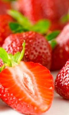 Sweet Strawberries wallpaper 240x400