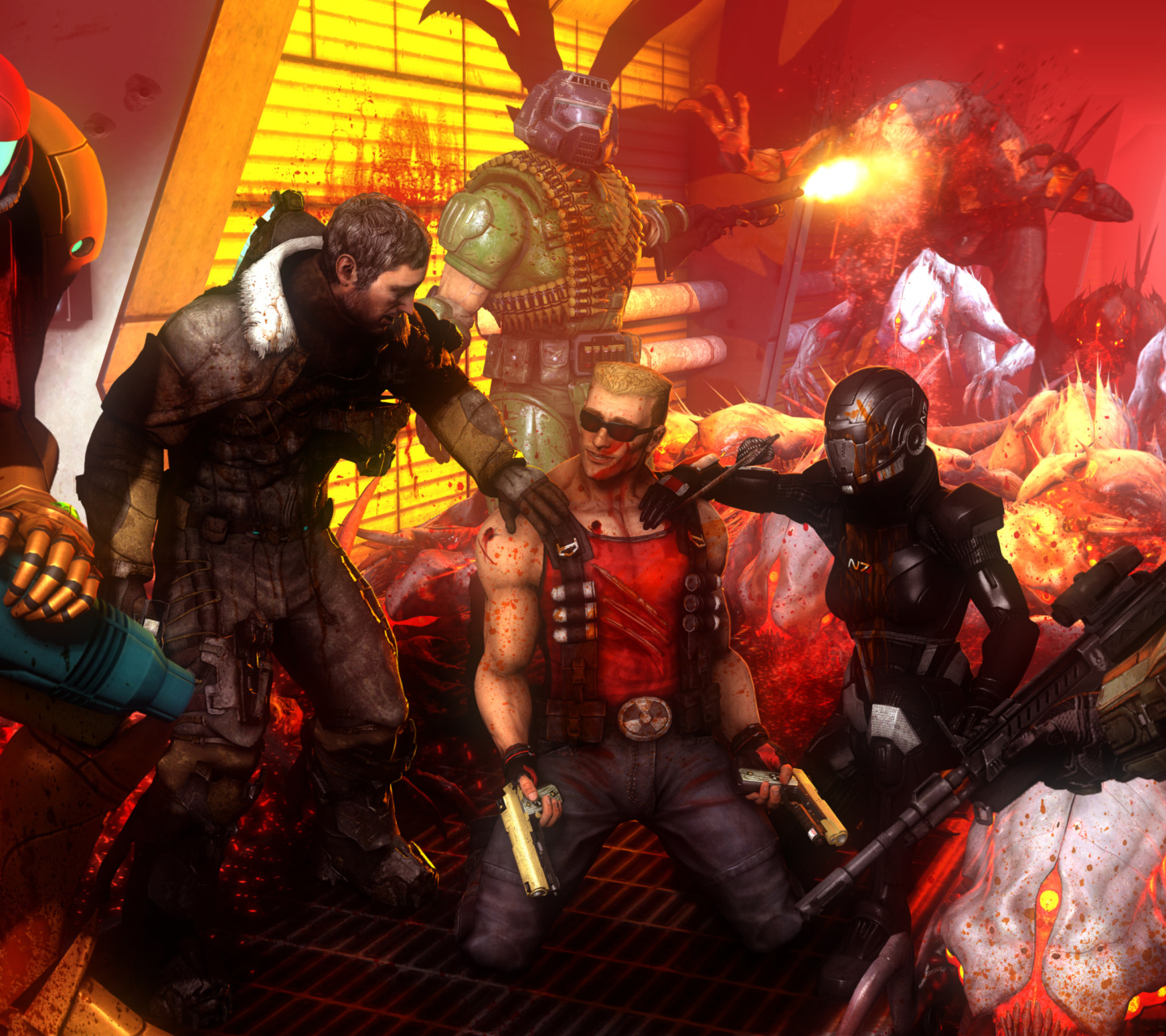 Das Call of Duty Zombies Wallpaper 1440x1280