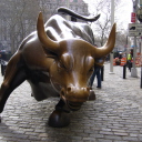 Das The Wall Street Bull Wallpaper 128x128