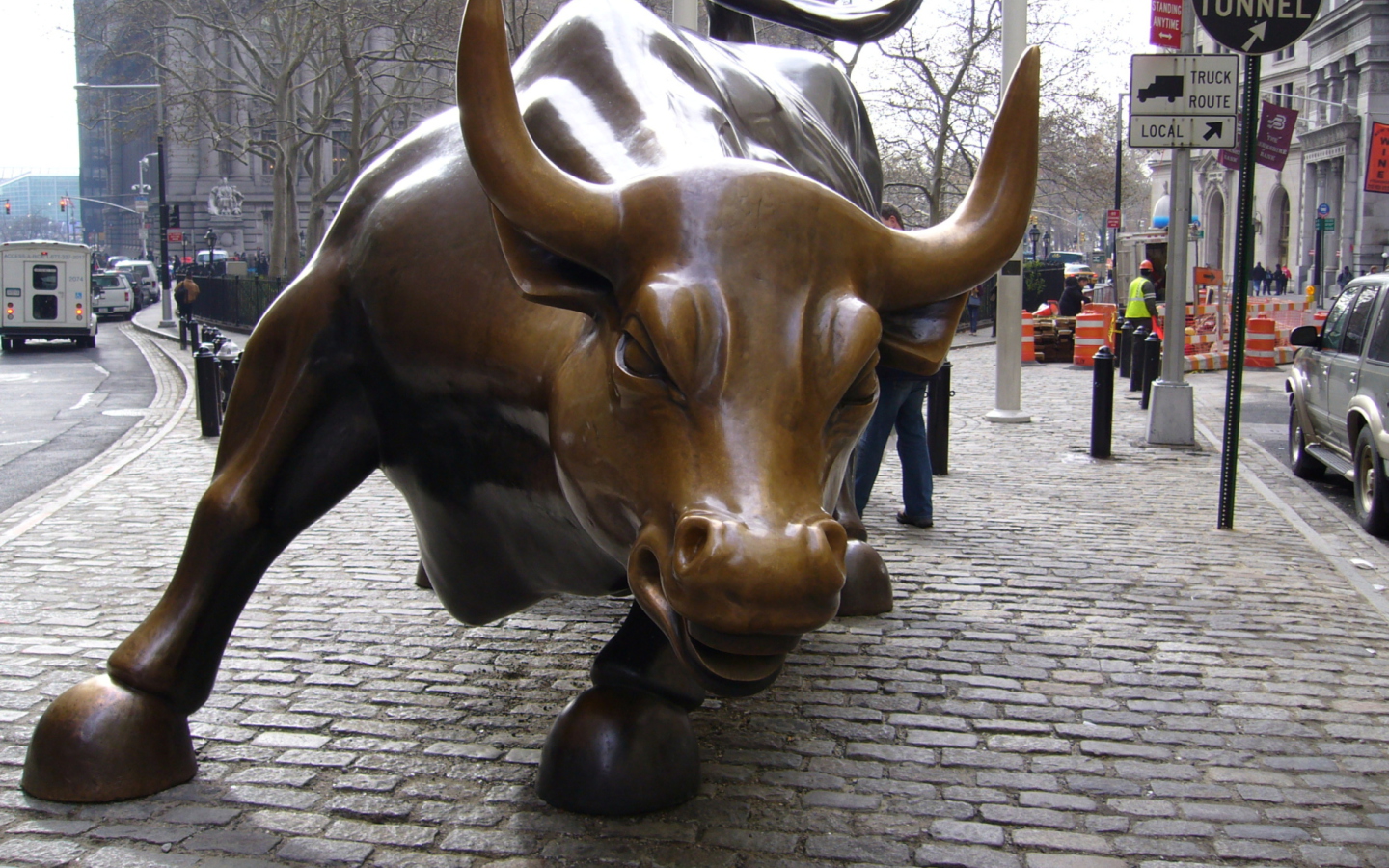 Fondo de pantalla The Wall Street Bull 1440x900