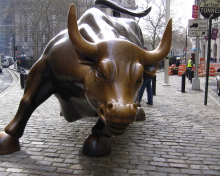 The Wall Street Bull wallpaper 220x176