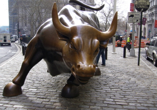 The Wall Street Bull Wallpaper for Android, iPhone and iPad